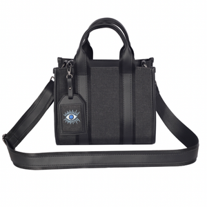 EYNA & CO. City Bag Medium Black, Evil Eye