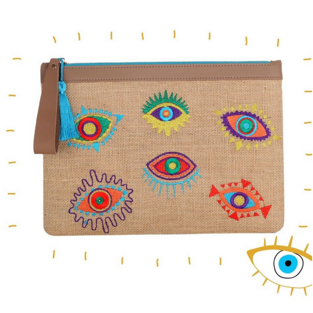 EYNA & CO. Funky Eye Clutch