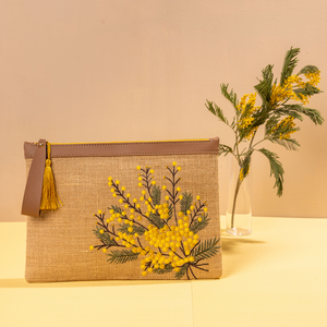 EYNA & CO. Mimosa Yellow Clutch