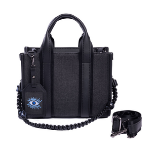 EYNA & CO. City Bag Medium Black, Evil Eye