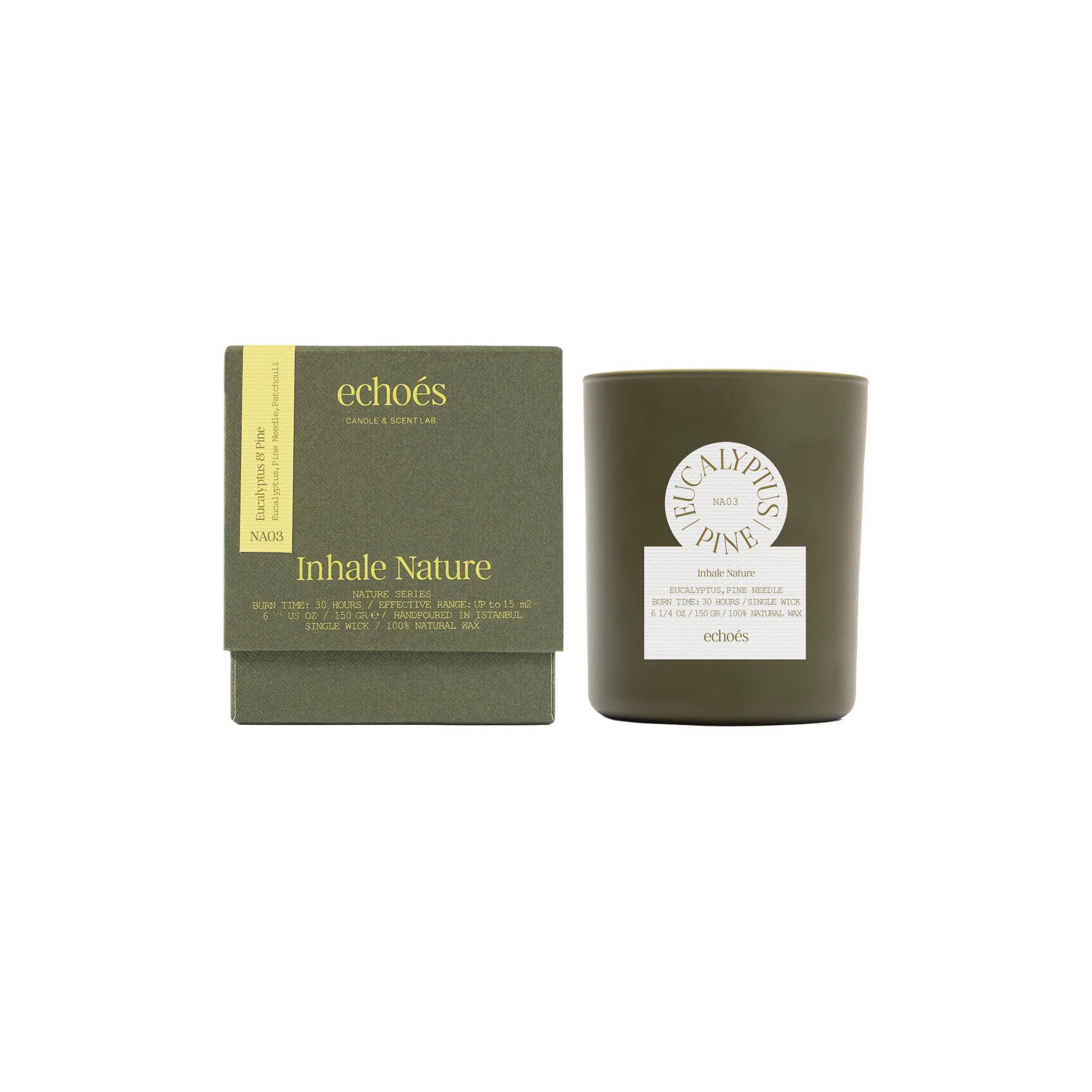 Echoes Mum - Inhale Nature / Eucalyptus & Pine, 150 gr & 300 gr & 600 gr