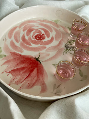 Spring Stoneware Tray by Hande Sönmez