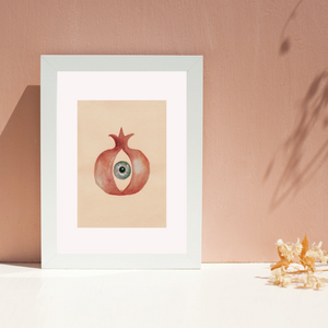 Art Print - Pomegranate & Evil Eye